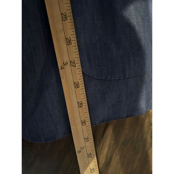 Peter Millar Mens XL Linen Silk Blazer Blue - Picture 8 of 10